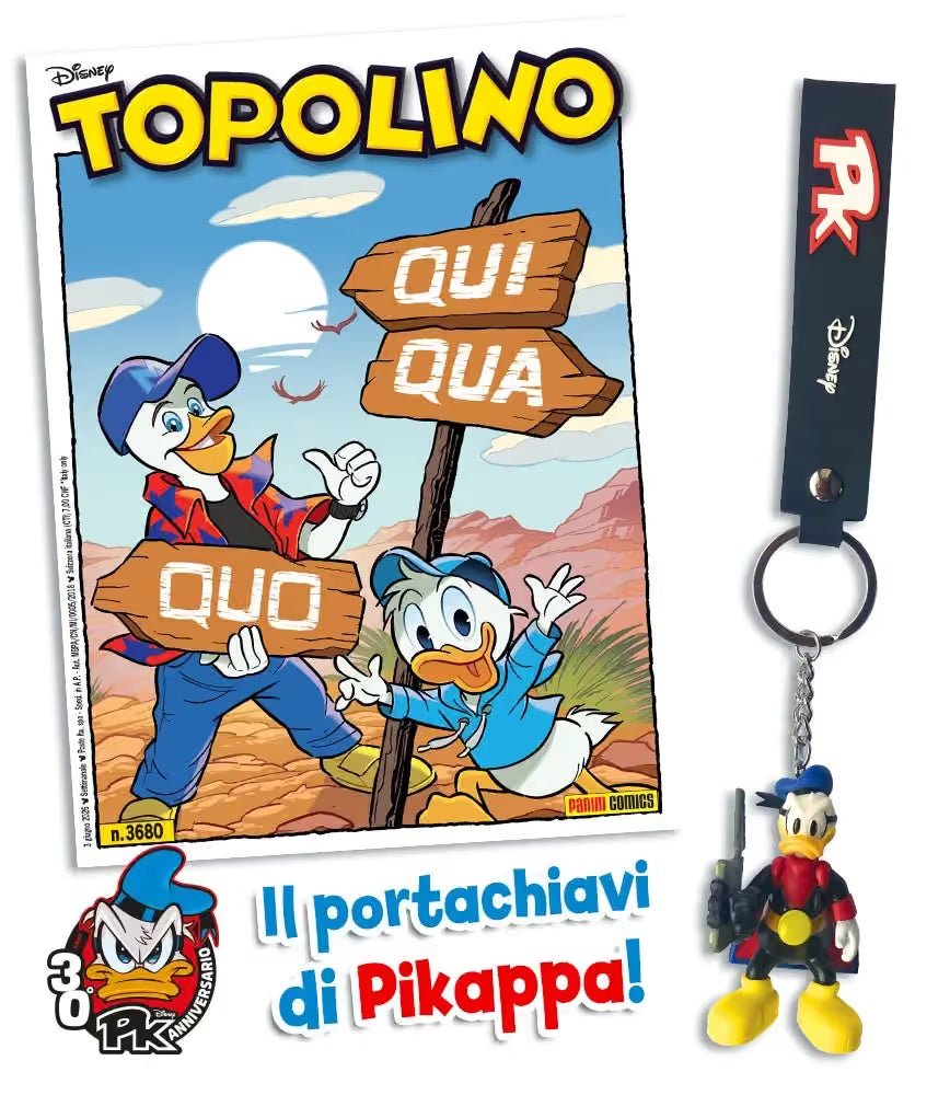 Topolino - Supertopolino 3680 + Portachiavi di PK - Panini Comics - Italiano