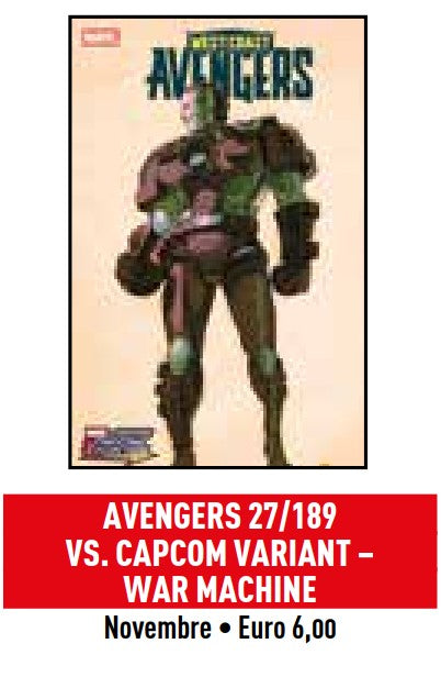 Avengers 27 – Marvel Vs. Capcom Variant – War Machine – I Vendicatori 189 – Panini Comics – Italiano
