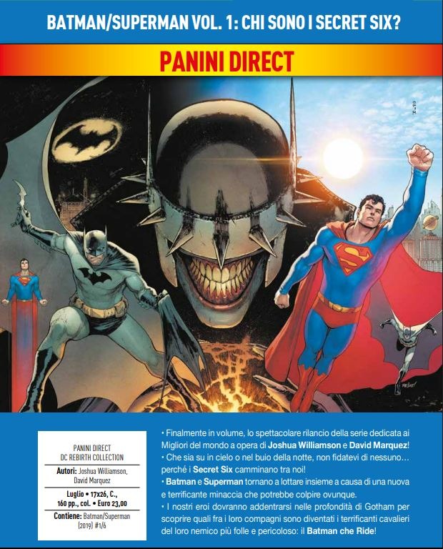 Batman / Superman Vol. 1 – Chi Sono i Secret Six? – DC Rebirth Collection – Panini Comics – Italiano