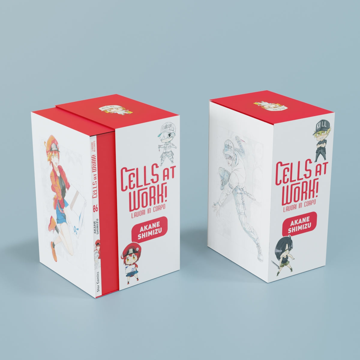 Cells at Work 6 + Cofanetto Box Vuoto (Vol. 1-6) – Limited Edition – Edizioni Star Comics – Italiano