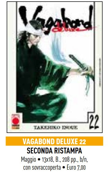 Vagabond Deluxe 22 – Seconda Ristampa – Panini Comics – Italiano