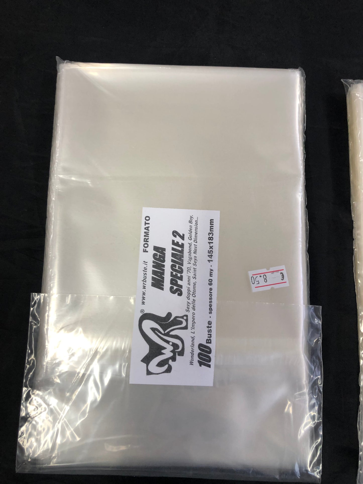 MANGA SPECIALE 2 145x183 mm WR BUSTE 100 Buste Protettive per fumetti