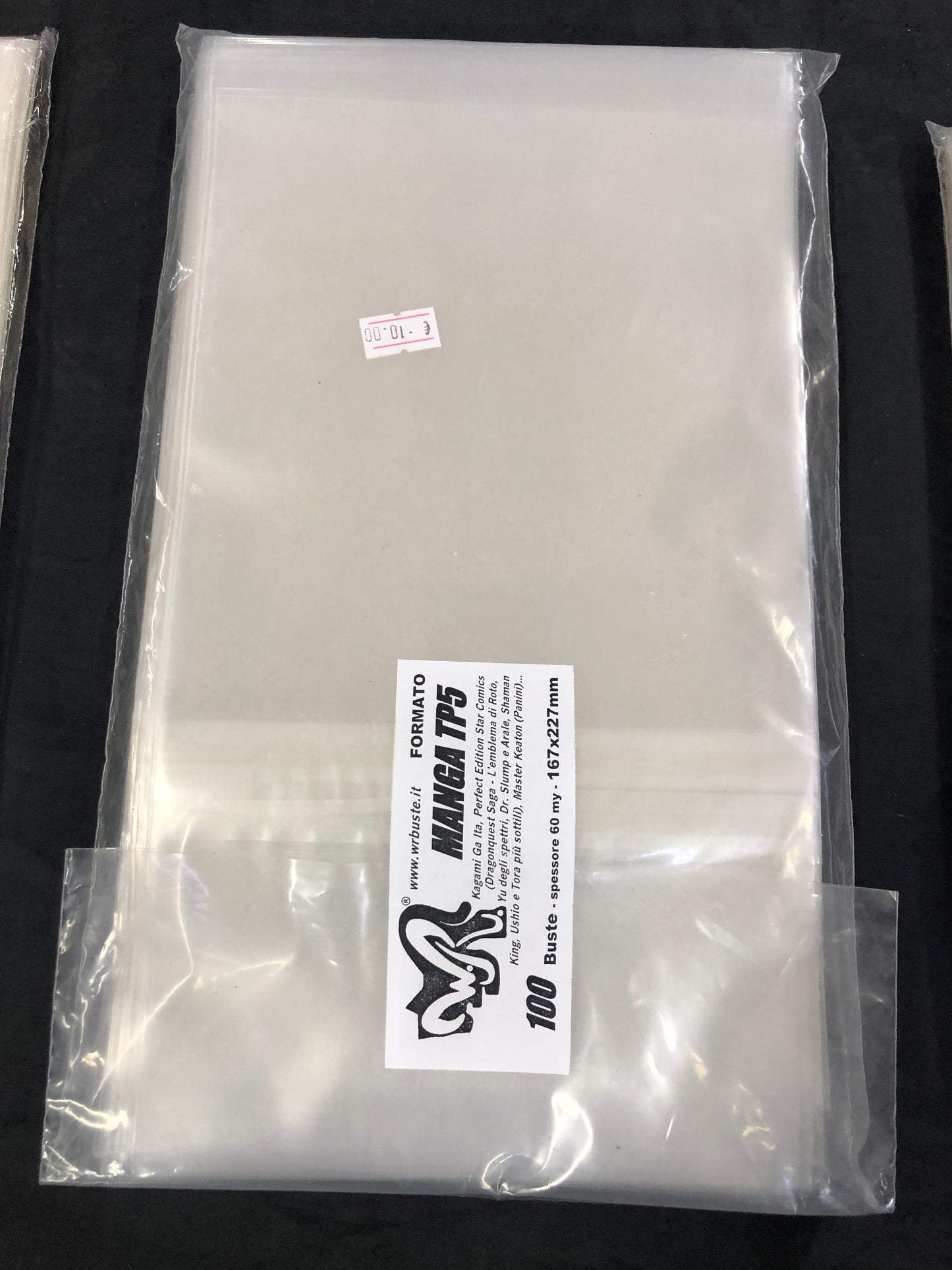 MANGA TP5 167x227 mm WR BUSTE 100 Buste Protettive per fumetti