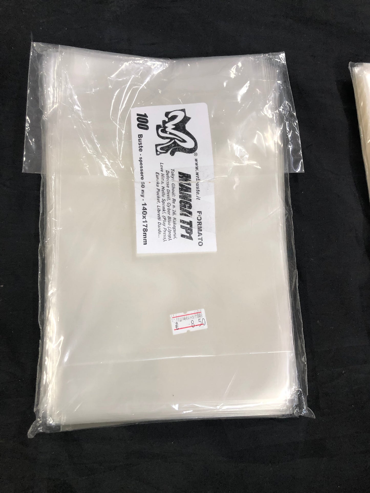 MANGA TP1 140x178 mm WR BUSTE 100 Buste Protettive per fumetti