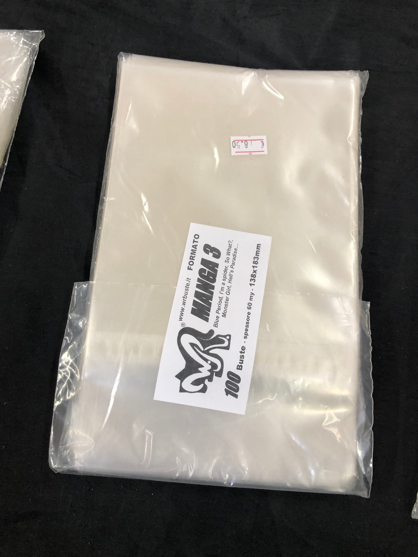 MANGA 3 138x183 mm WR BUSTE 100 Buste Protettive per fumetti