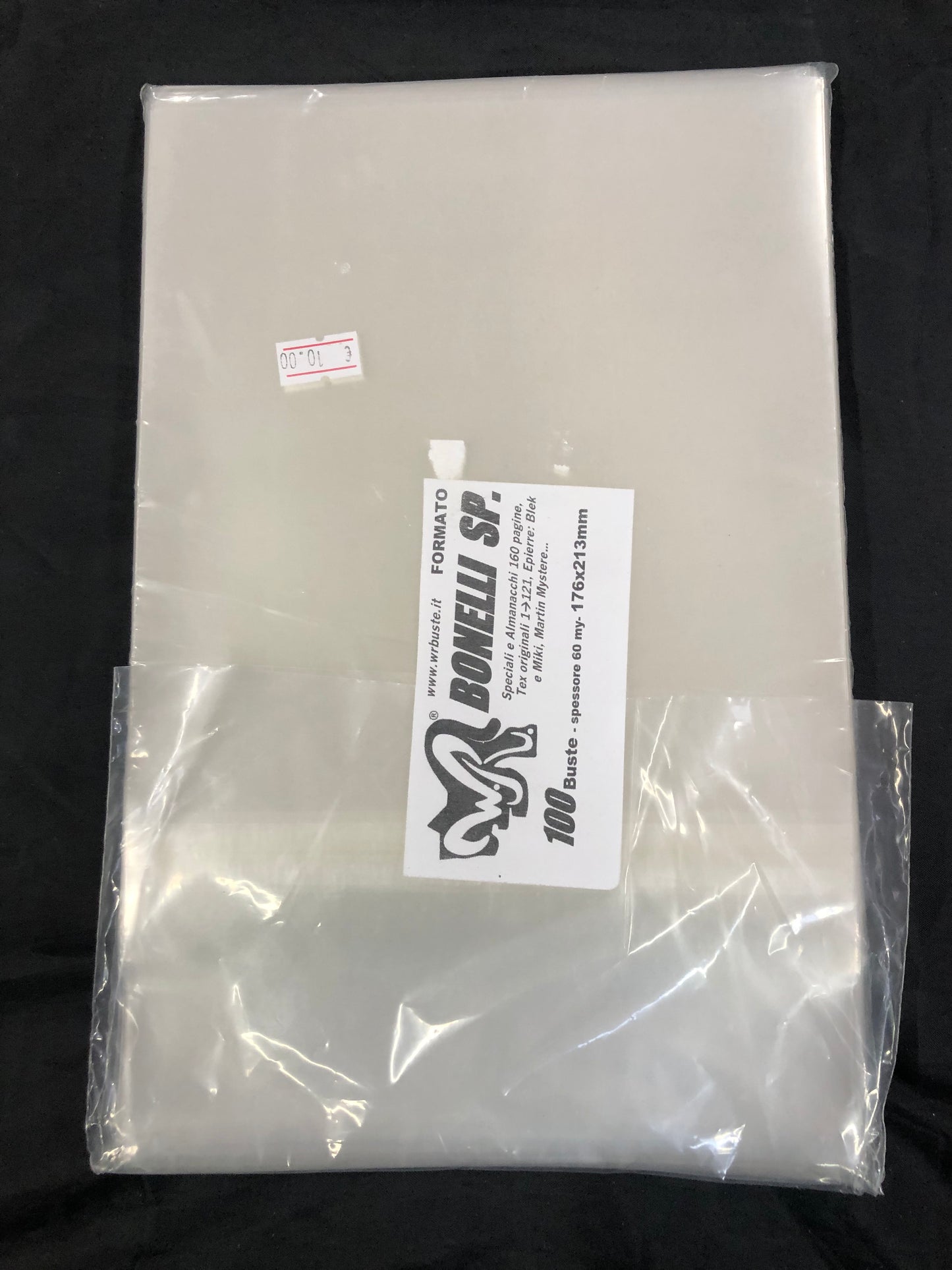 BONELLI SPECIALE 176x213 mm WR BUSTE 100 Buste Protettive per fumetti