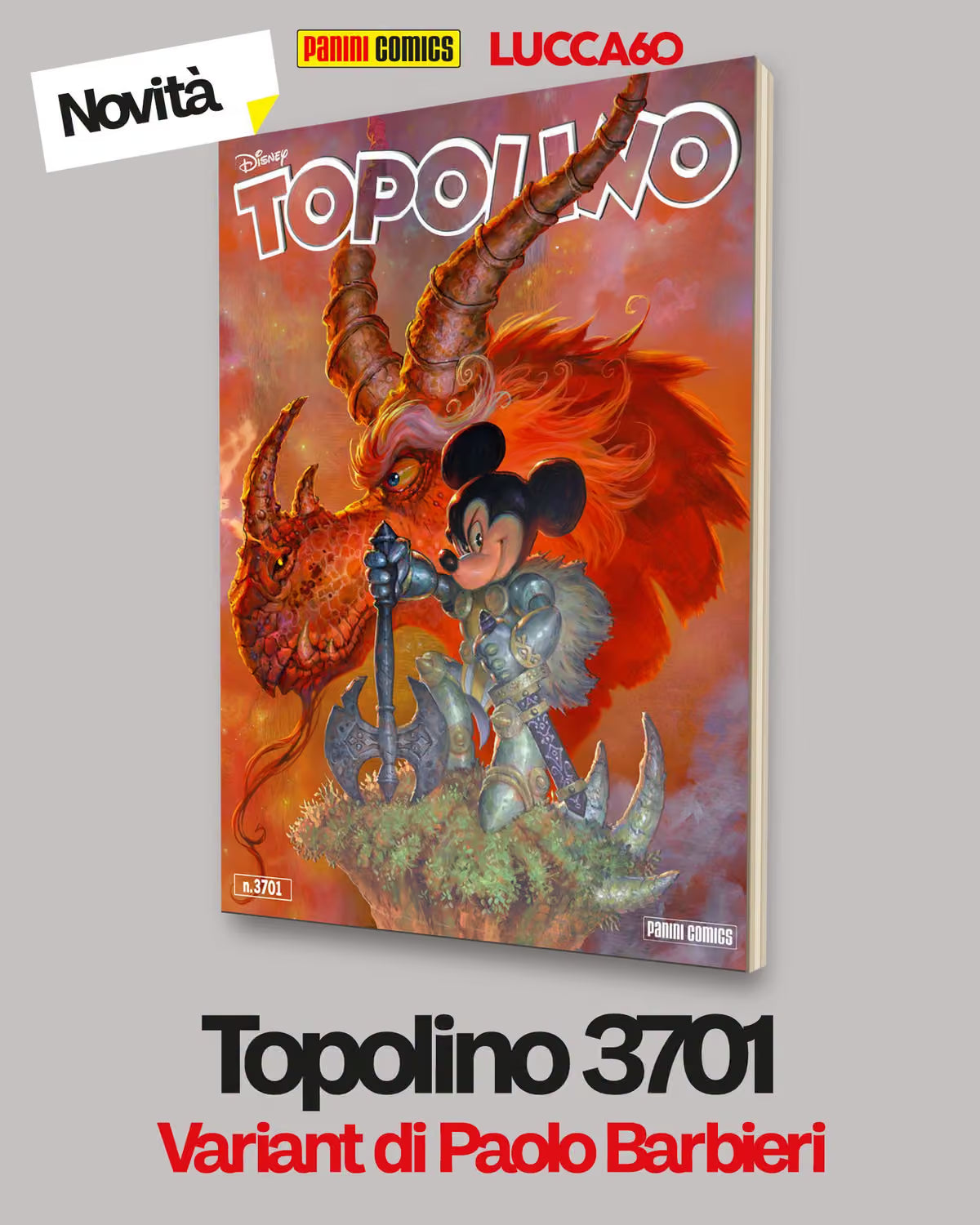 Topolino 3701 - Variant Lucca Comics 2026 1 - Panini Comics - Italiano