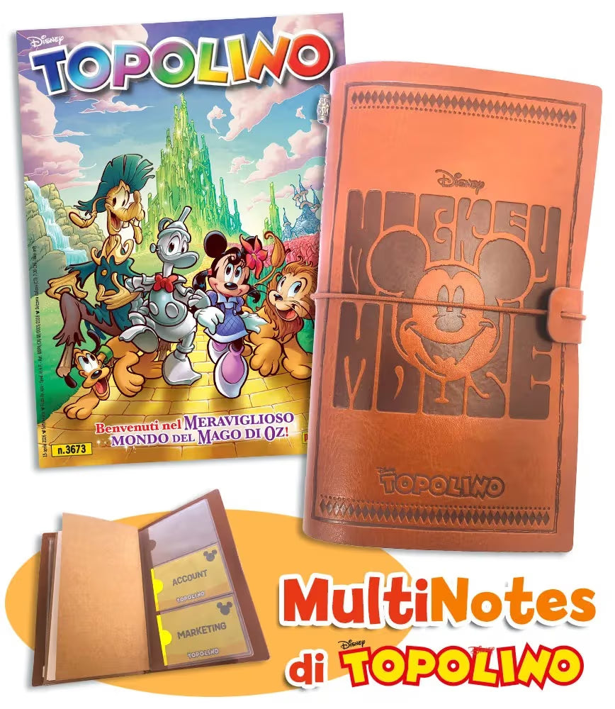 Topolino - Supertopolino 3673 + Notes in Pelle di Topolino - Panini Comics - Italiano