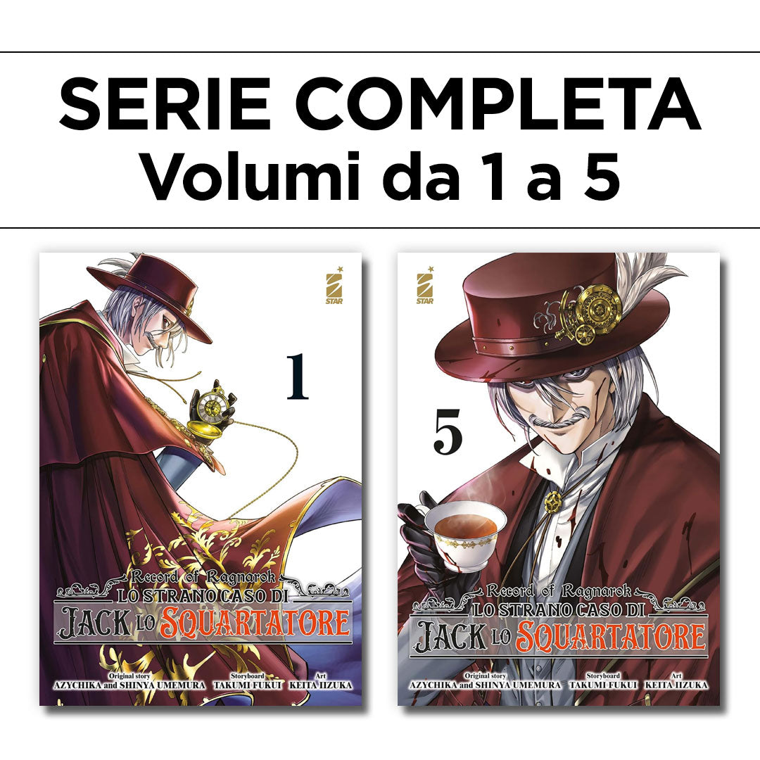 Record of Ragnarok – Lo Strano Caso di Jack Lo Squartatore 1/5 – Serie Completa – Edizioni Star Comics – Italiano