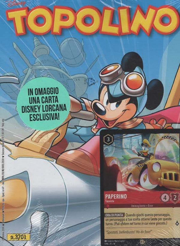 Topolino + In Omaggio Una Carta Disney Lorcana Esclusiva! - Uscita n.3701 - 28 Ottobre 2026 - Settimanale