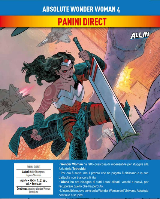 Absolute Wonder Woman 4 – Panini Comics – Italiano