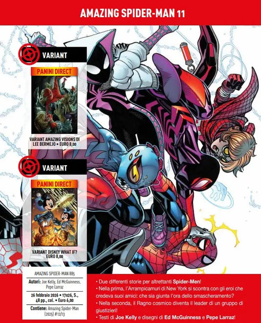 Amazing Spider-Man 11 - Variant Disney What If? - L'Uomo Ragno 885 - Panini Comics - Italiano