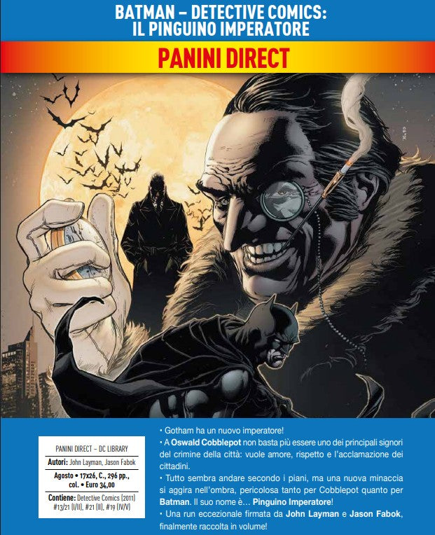 Batman – Detective Comics: Il Pinguino Imperatore – DC Library – Panini Comics – Italiano