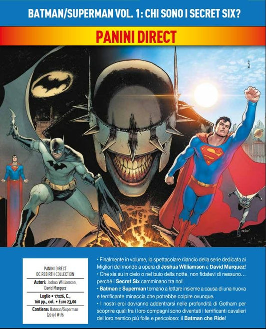 Batman / Superman Vol. 1 – Chi Sono i Secret Six? – DC Rebirth Collection – Panini Comics – Italiano