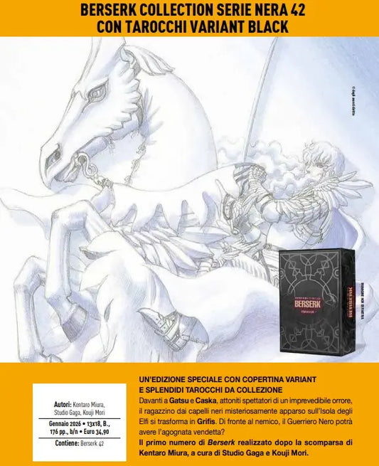 Berserk Collection Serie Nera 42 + Tarocchi - Variant Black - Panini Comics - Italiano