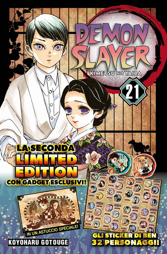 Demon Slayer – Kimetsu No Yaiba 21 + 32 Sticker – Big Limited 81 – Edizioni Star Comics – Italiano
