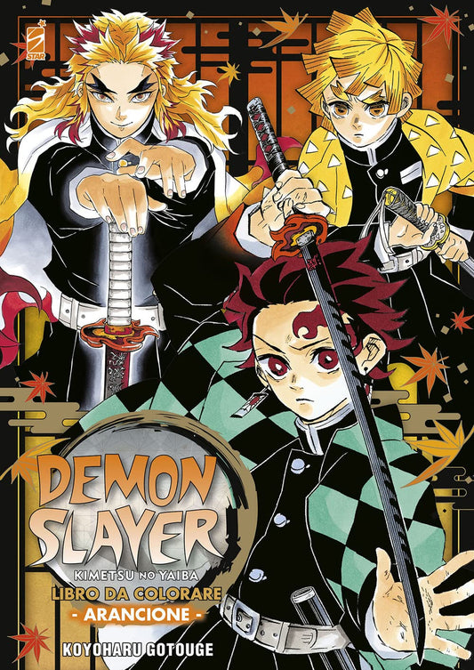 Demon Slayer – Kimetsu No Yaiba – Libro da Colorare 3 – Arancione – Edizioni Star Comics – Italiano