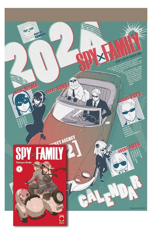 Spy x Family Calendario 2024 + 1 Variant – Panini Comics – Italiano