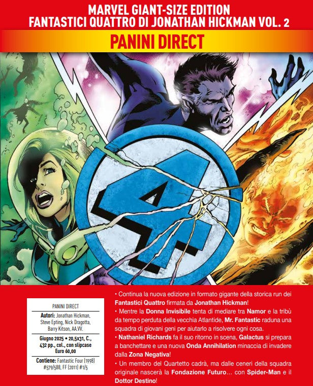 Fantastici Quattro di Jonathan Hickman Vol. 2 – Marvel Giant-Size Edition – Panini Comics – Italiano