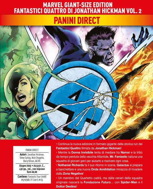 Fantastici Quattro di Jonathan Hickman Vol. 2 – Marvel Giant-Size Edition – Panini Comics – Italiano