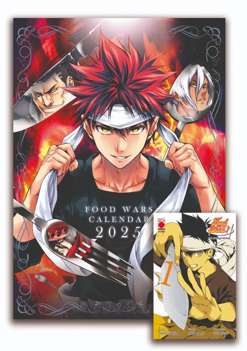Food Wars Calendario 2025 + Food Wars 1 Variant – Panini Comics – Italiano