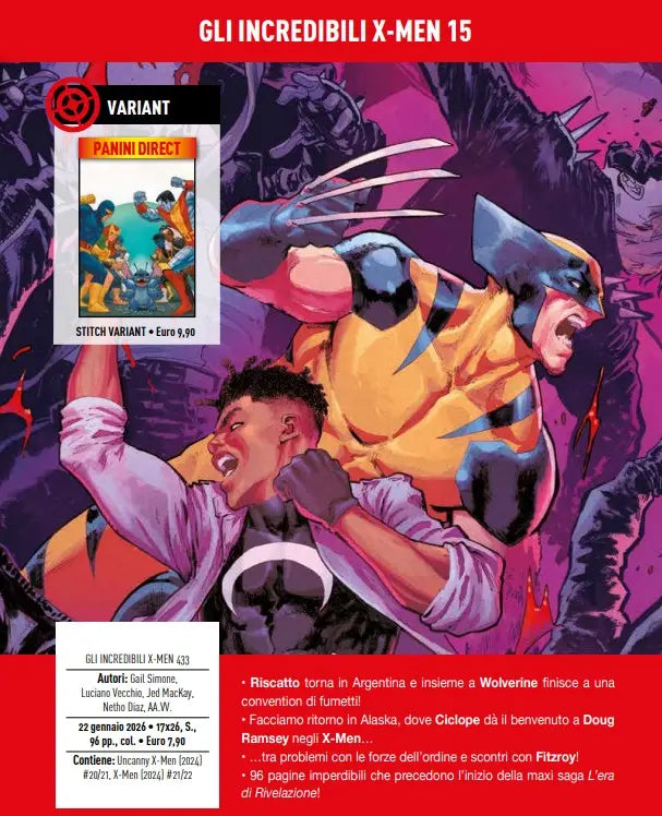 Gli Incredibili X-Men 15 (433) - Panini Comics - Italiano