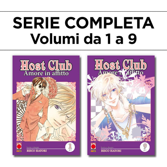 Host Club – Amore in Affitto – Double Edition 1/9 – Serie Completa – Panini Comics – Italiano