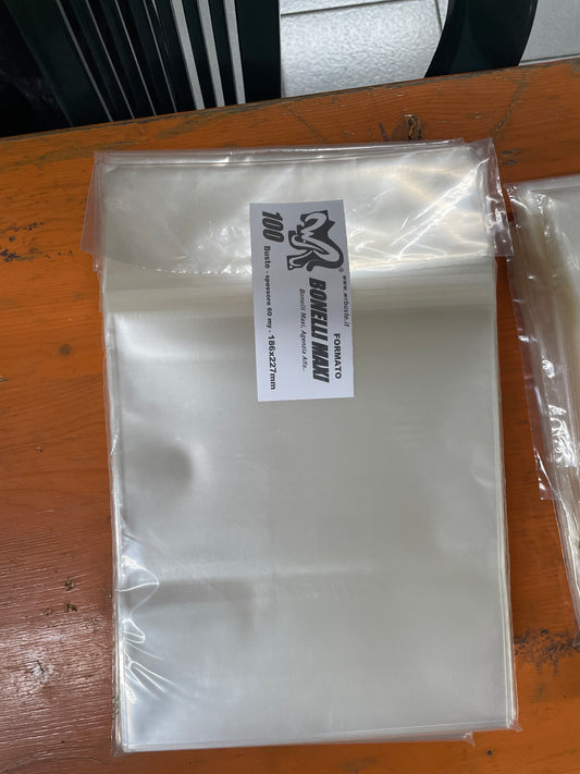 BONELLI MAXI  186 x 227 mm WR BUSTE  100 Buste Protettive per fumetti