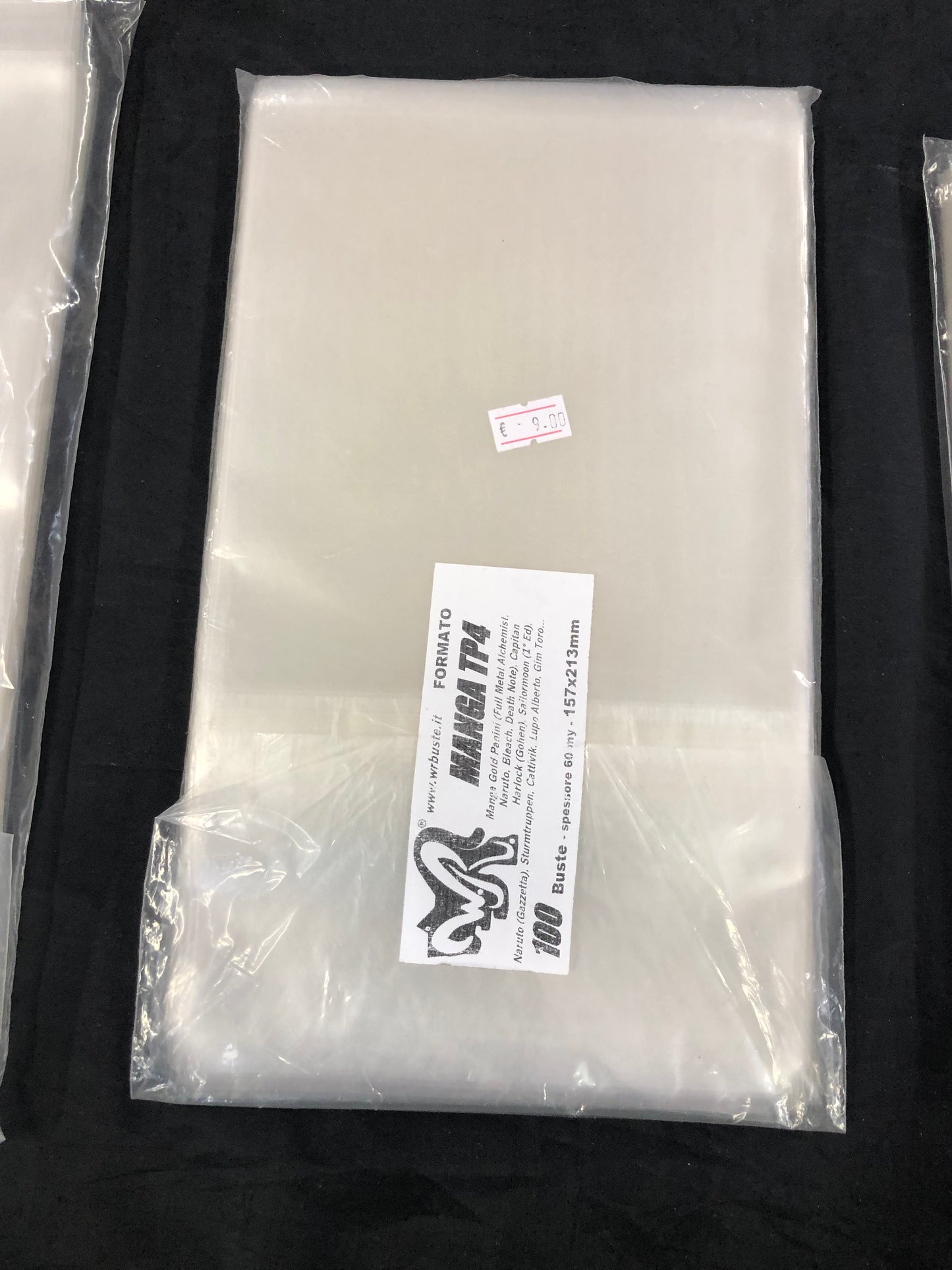 MANGA TP4  157x213 mm WR BUSTE  100 Buste Protettive per fumetti