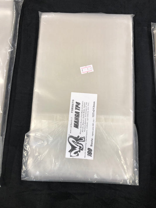 MANGA TP4  157x213 mm WR BUSTE  100 Buste Protettive per fumetti