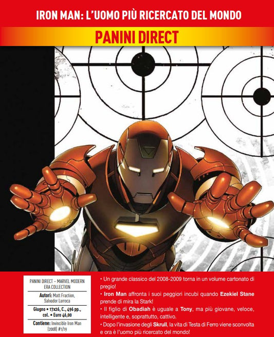 Iron Man – L’Uomo Più Ricercato del Mondo – Marvel Modern Era Collection – Panini Comics – Italiano