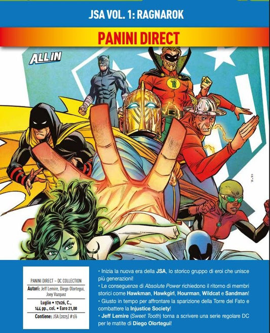 JSA Vol. 1 – Ragnarok – DC Comics Collection – Panini Comics – Italiano