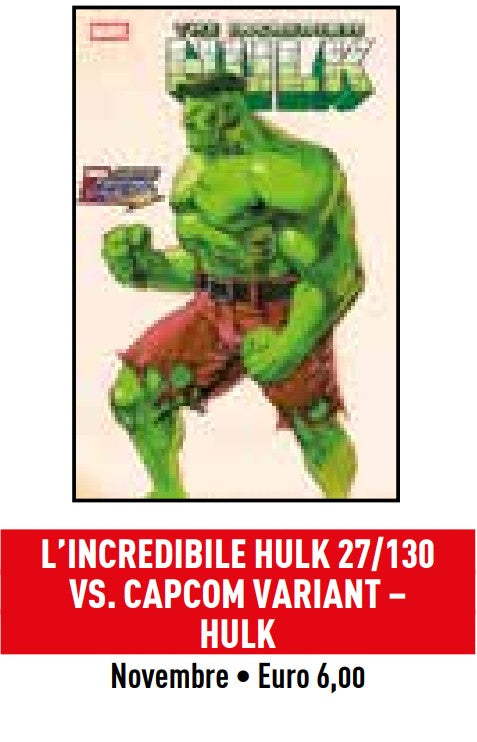 L’Incredibile Hulk 27 – Marvel Vs. Capcom Variant – Hulk – Hulk e i Difensori 130 – Panini Comics – Italiano