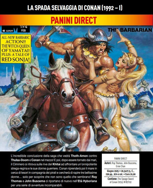 La Spada Selvaggia di Conan Vol. 33 – 1992 (1) – Panini Comics – Italiano