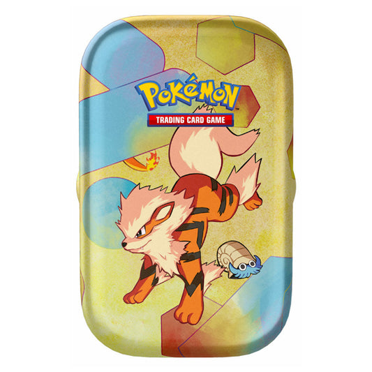 Mini Tin Arcanine e Omanyte Pokemon 151 Scarlatto e Violetto 3.5