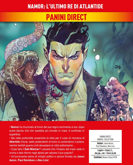 Namor – L’Ultimo Re di Atlantide – Marvel Collection – Panini Comics – Italiano