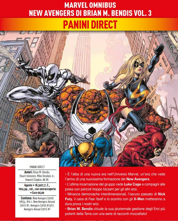 New Avengers Vol. 3 – Marvel Omnibus – Panini Comics – Italiano
