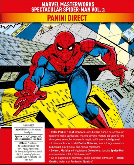 Spectacular Spider-Man Vol. 3 – Marvel Masterworks – Panini Comics – Italiano