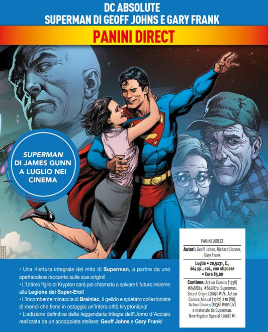 Superman di Geoff Johns e Gary Frank – DC Absolute – Panini Comics – Italiano