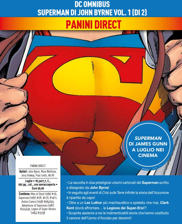 Superman di John Byrne Vol. 1 – DC Omnibus – Panini Comics – Italiano