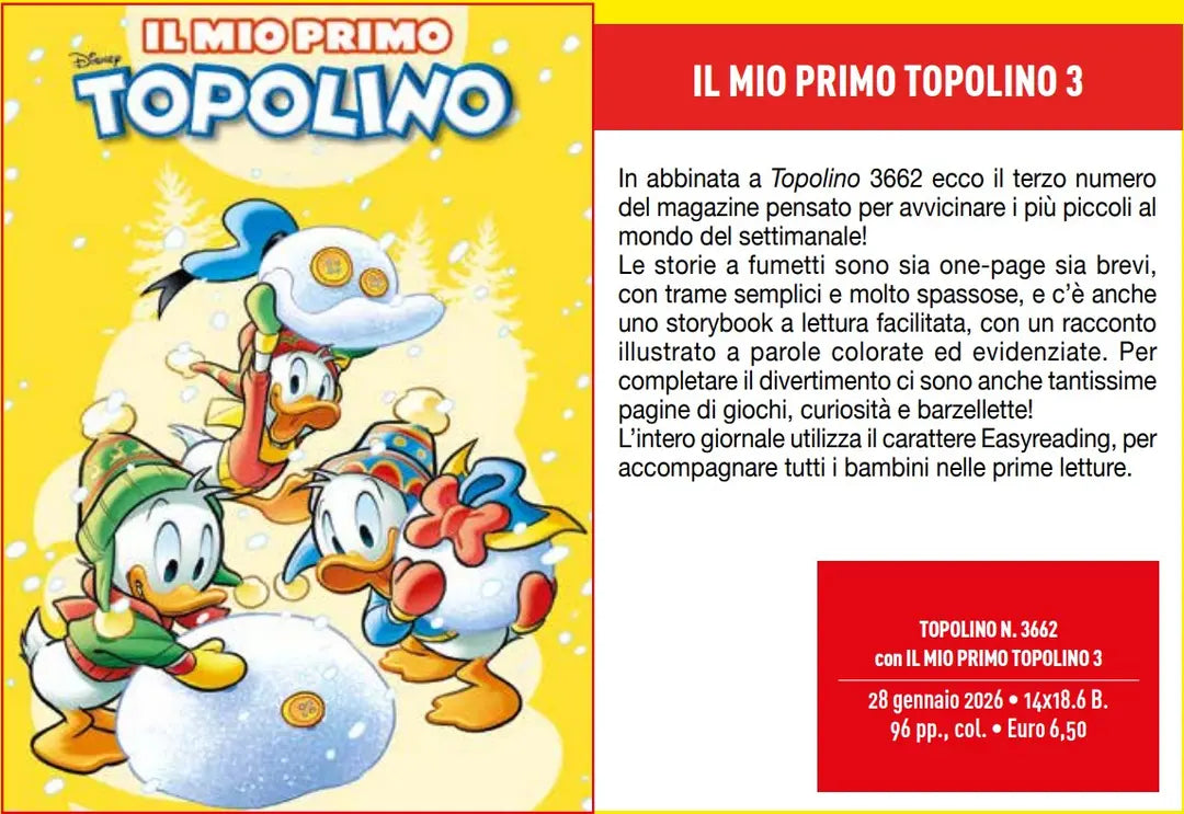 Topolino - Supertopolino 3662 + Il Mio Primo Topolino 3 - Panini Comics - Italiano