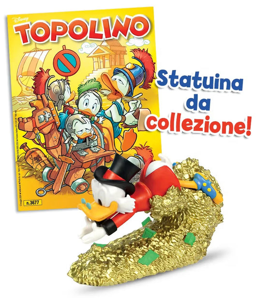 Topolino - Supertopolino 3677 + Statuina di Zio Paperone - Panini Comics - Italiano