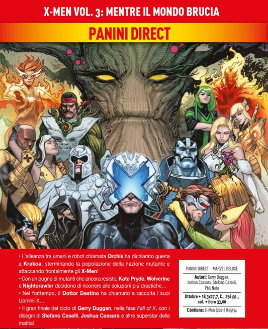 X-Men di Jonathan Hickman Vol. 3 – Mentre il Mondo Brucia – Marvel Deluxe – Panini Comics – Italiano