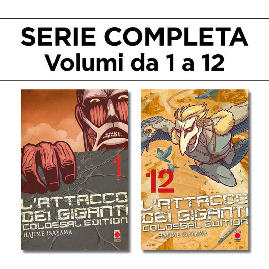 L’Attacco dei Giganti Colossal Edition 1/12 – Ristampa – Serie Completa – Panini Comics – Italiano